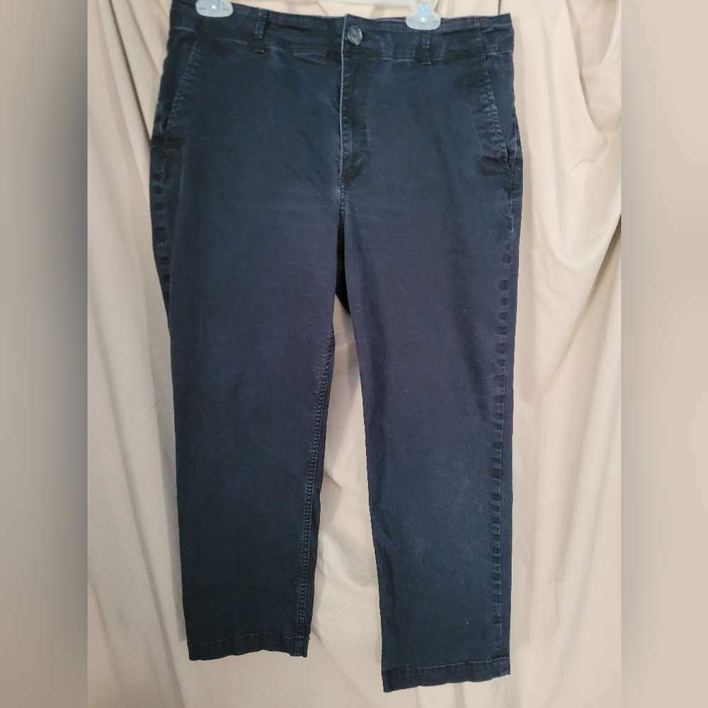 Size 12 Womens Curvy dress pants.by loft(black)